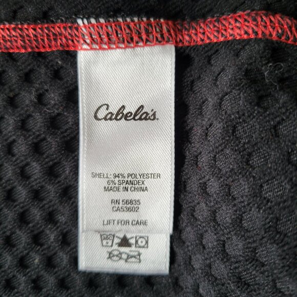 Cabela’s XPG Extreme Performance Long Sleeve Shirt, Men’s 2XL, Black/Red, Hooded - Picture 10 of 10